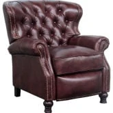 Presidential Manual Recliner in Tufted Wenlock Fudge Leather